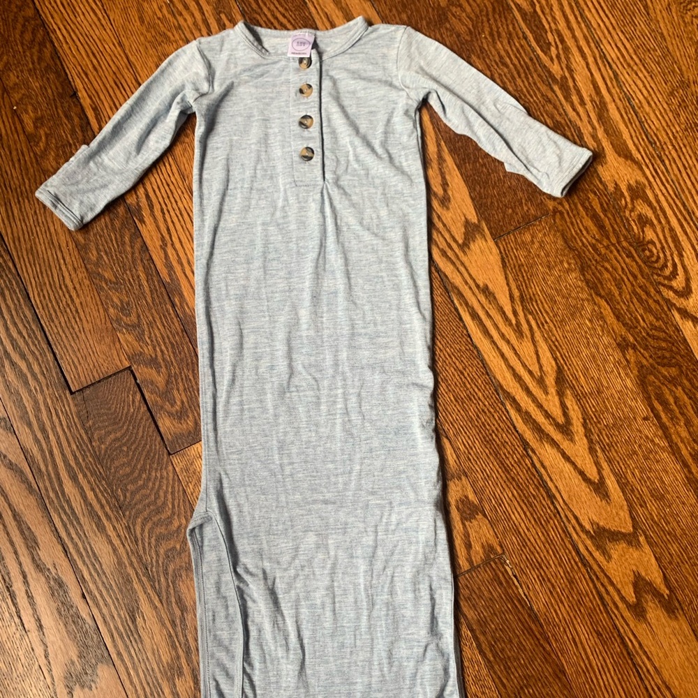 Lou Lou Light Blue Newborn Gown
